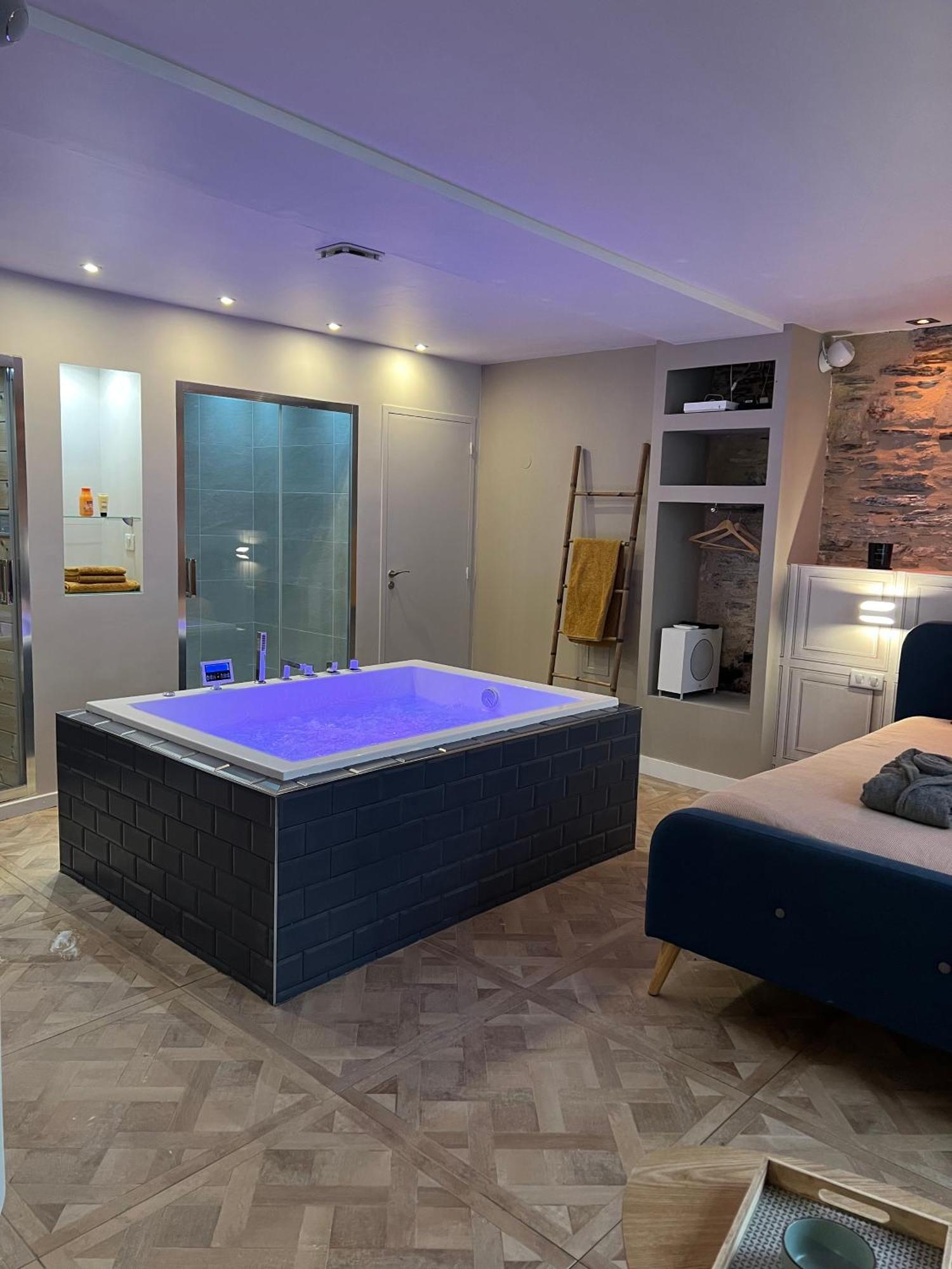 Appartement Avec Jacuzzi Sauna & Home Cinema - Nid D'앙제 외부 사진