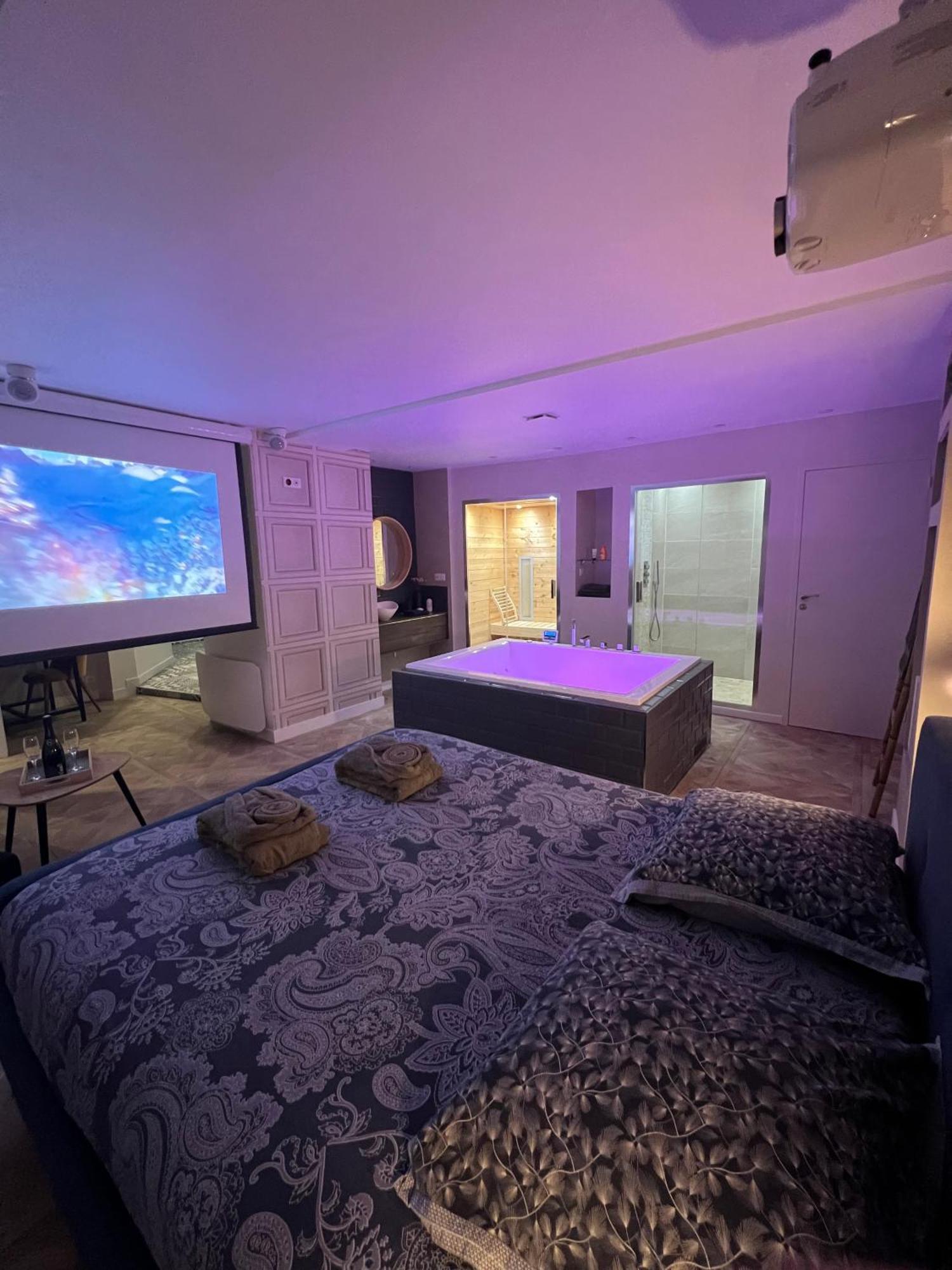 Appartement Avec Jacuzzi Sauna & Home Cinema - Nid D'앙제 외부 사진