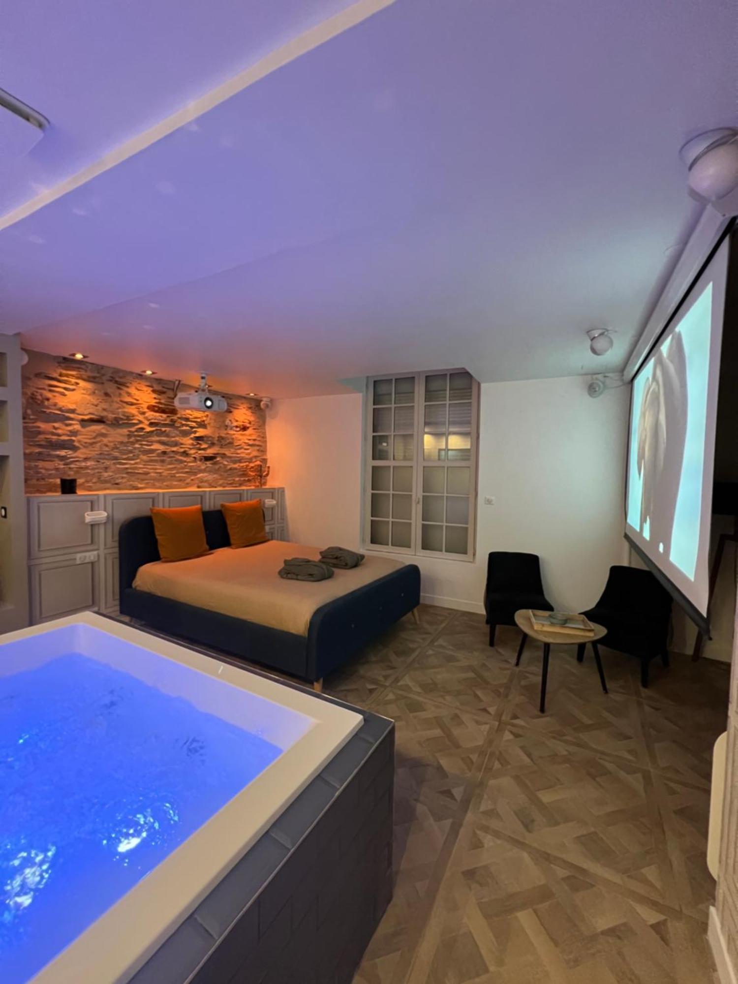 Appartement Avec Jacuzzi Sauna & Home Cinema - Nid D'앙제 외부 사진