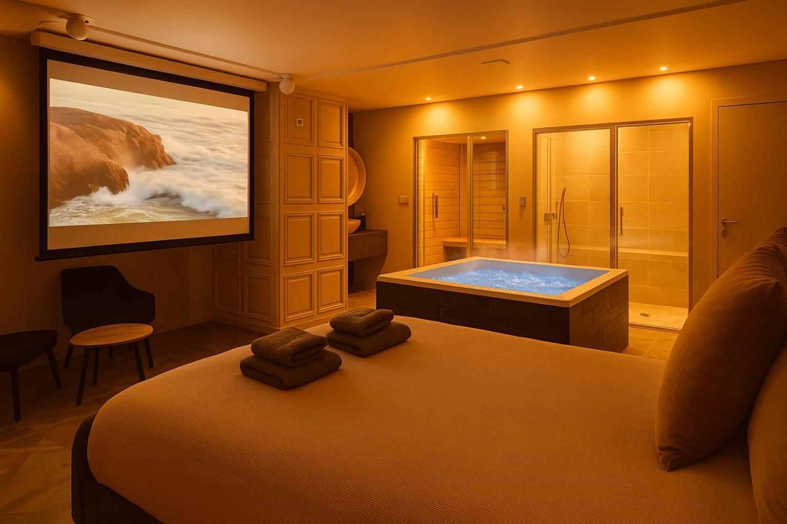 Appartement Avec Jacuzzi Sauna & Home Cinema - Nid D'앙제 외부 사진